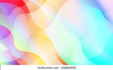 Wavy Background with Lines. Design For Your Header Page, Ad, Poster, Banner. Vector Illustration with Color Gradient