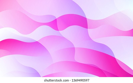 Wavy Background with Lines. Design For Your Header Page, Ad, Poster, Banner. Vector Illustration with Color Gradient