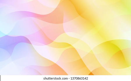 Wavy Background with Lines. Design For Your Header Page, Ad, Poster, Banner. Vector Illustration with Color Gradient