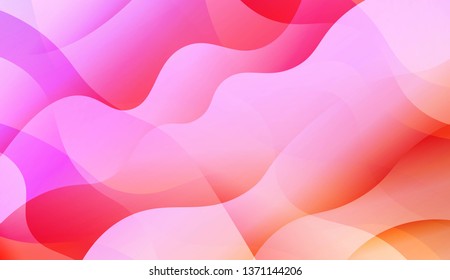 Wavy Background with Lines. Design For Your Header Page, Ad, Poster, Banner. Vector Illustration with Color Gradient
