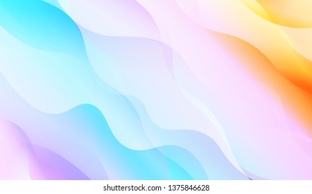 Wavy Background with Lines. Design For Your Header Page, Ad, Poster, Banner. Vector Illustration with Color Gradient