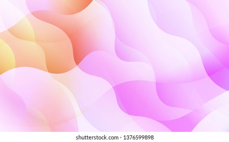 Wavy Background with Lines. Design For Your Header Page, Ad, Poster, Banner. Vector Illustration with Color Gradient