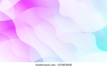 Wavy Background with Lines. Design For Your Header Page, Ad, Poster, Banner. Vector Illustration with Color Gradient