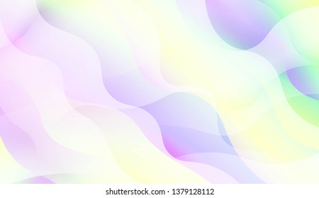 Wavy Background with Lines. Design For Your Header Page, Ad, Poster, Banner. Vector Illustration with Color Gradient