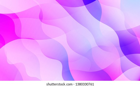 Wavy Background with Lines. Design For Your Header Page, Ad, Poster, Banner. Vector Illustration with Color Gradient