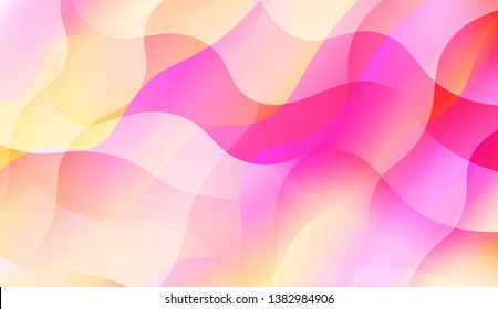 Wavy Background with Lines. Design For Your Header Page, Ad, Poster, Banner. Vector Illustration with Color Gradient