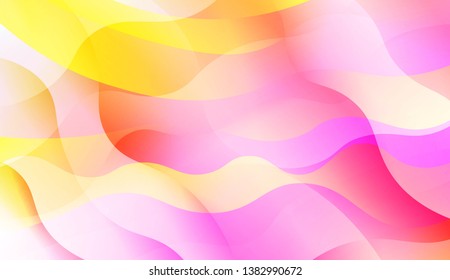 Wavy Background with Lines. Design For Your Header Page, Ad, Poster, Banner. Vector Illustration with Color Gradient
