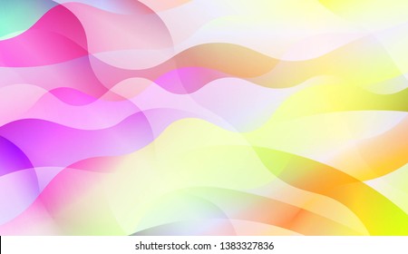 Wavy Background with Lines. Design For Your Header Page, Ad, Poster, Banner. Vector Illustration with Color Gradient