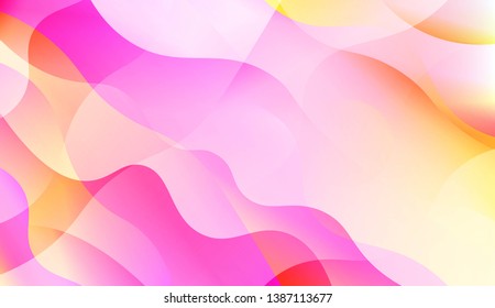 Wavy Background with Lines. Design For Your Header Page, Ad, Poster, Banner. Vector Illustration with Color Gradient