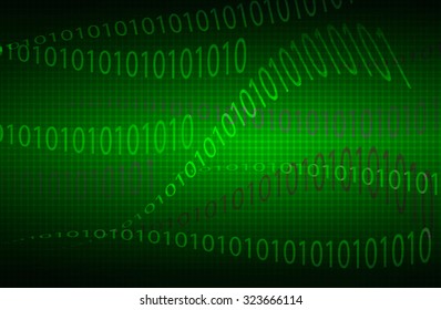 wavy background matrix of digits
