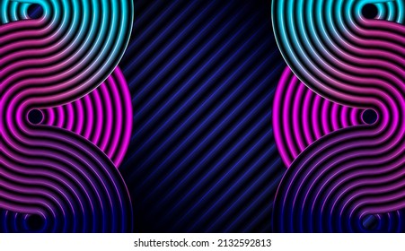 wavy background minimalist abstract Purple gradient vector background shape with light effect for text and message artwork design - vector