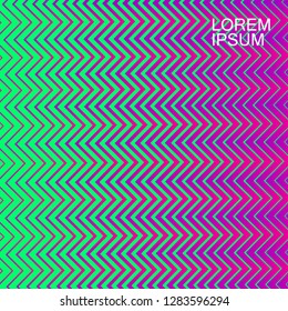 Wavy background in modern colors Ufo green, Proton Purple and Plastic Pink in 2019 year. Eps10