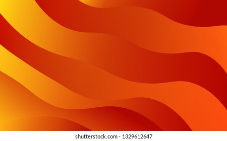 Wavy Background in Pastel Color Design. Fluid Shapes. Contrast colors. Vector illustration with geometric shapes layers. Futuristic wavy backdrop. Gradient.