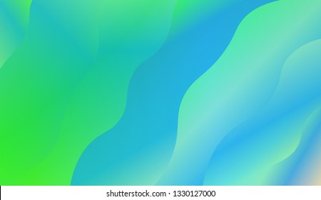 Wavy Background in Pastel Color Design. Fluid Shapes. Contrast colors. Vector illustration with geometric shapes layers. Futuristic wavy backdrop. Gradient