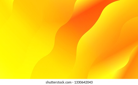 Wavy Background in Pastel Color Design. Fluid Shapes. Contrast colors. Vector illustration with geometric shapes layers. Futuristic wavy backdrop. Gradient