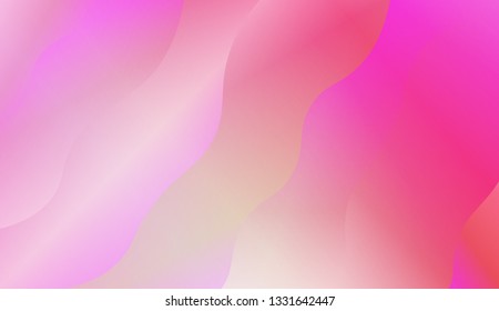 Wavy Background in Pastel Color Design. Fluid Shapes. Contrast colors. Vector illustration with geometric shapes layers. Futuristic wavy backdrop. Gradient