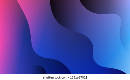 Wavy Background in Pastel Color Design. Fluid Shapes. Abstract Background for Wallpaper, Web Design, Brochure, Visit Card. Vector wave pattern. Futuristic design.