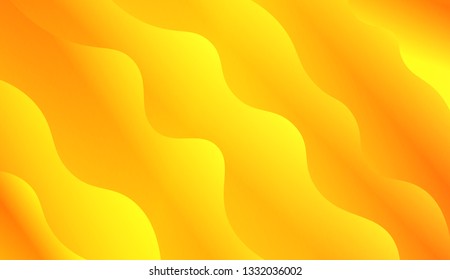Wavy Background in Pastel Color Design. Fluid Shapes. Contrast colors. Vector illustration with geometric shapes layers. Futuristic wavy backdrop. Gradient