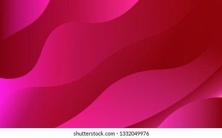 Wavy Background in Pastel Color Design. Fluid Shapes. Contrast colors. Vector illustration with geometric shapes layers. Futuristic wavy backdrop. Gradient.