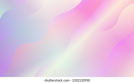 Wavy Background in Pastel Color Design. Fluid Shapes. Contrast colors. Vector illustration with geometric shapes layers. Futuristic wavy backdrop