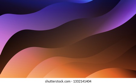 Wavy Background in Pastel Color Design. Fluid Shapes. Abstract Background for Wallpaper, Web Design, Brochure, Visit Card. Vector wave pattern. Futuristic design.