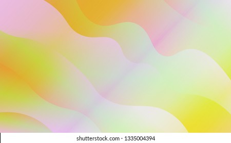 Wavy Background in Pastel Color Design. Fluid Shapes. Contrast colors. Vector illustration with geometric shapes layers. Futuristic wavy backdrop