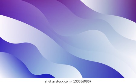Wavy Background in Pastel Color Design. Fluid Shapes. Contrast colors. Vector illustration with geometric shapes layers. Futuristic wavy backdrop. Gradient.
