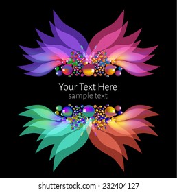 Wavy background with place for text 