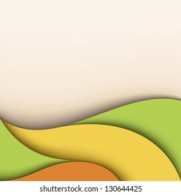 Wavy background with place for text. Colorful design