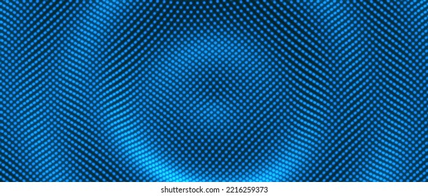 Wavy background with ripple effect. Vector illustration with particle. 3D grid surface. 