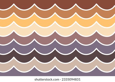 Wavy background. Seamless pattern with waves. Vector illustration.