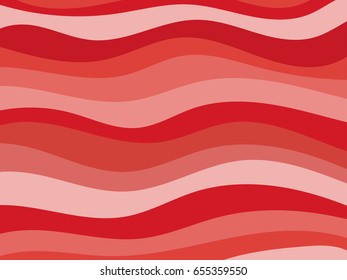Wavy background, shades of red. Vector illustration