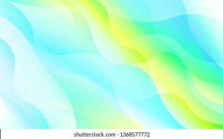 Wavy Background. Soft Color Gradient Background. For Greeting Card, Flyer, Invitation. Vector Illustration