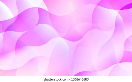 Wavy Background. Soft Color Gradient Background. For Greeting Card, Flyer, Invitation. Vector Illustration