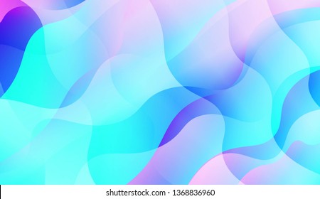 Wavy Background. Soft Color Gradient Background. For Greeting Card, Flyer, Invitation. Vector Illustration