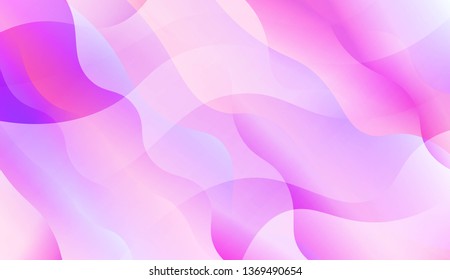 Wavy Background. Soft Color Gradient Background. For Greeting Card, Flyer, Invitation. Vector Illustration