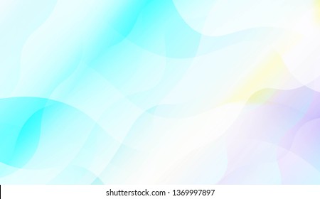 Wavy Background. Soft Color Gradient Background. For Greeting Card, Flyer, Invitation. Vector Illustration
