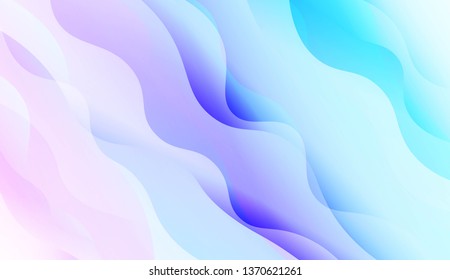 Wavy Background. Soft Color Gradient Background. For Greeting Card, Flyer, Invitation. Vector Illustration