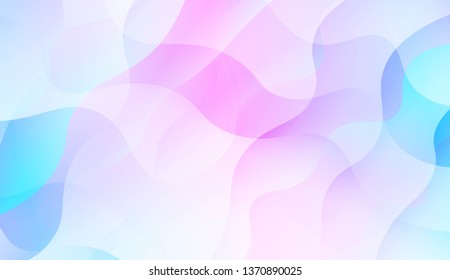 Wavy Background. Soft Color Gradient Background. For Greeting Card, Flyer, Invitation. Vector Illustration