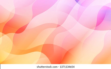 Wavy Background. Soft Color Gradient Background. For Greeting Card, Flyer, Invitation. Vector Illustration