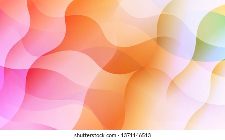 Wavy Background. Soft Color Gradient Background. For Greeting Card, Flyer, Invitation. Vector Illustration