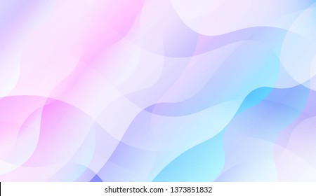 Wavy Background. Soft Color Gradient Background. For Greeting Card, Flyer, Invitation. Vector Illustration