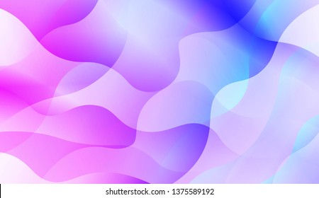 Wavy Background. Soft Color Gradient Background. For Greeting Card, Flyer, Invitation. Vector Illustration