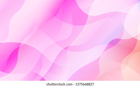 Wavy Background. Soft Color Gradient Background. For Greeting Card, Flyer, Invitation. Vector Illustration