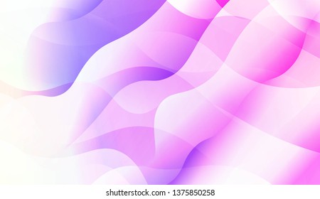 Wavy Background. Soft Color Gradient Background. For Greeting Card, Flyer, Invitation. Vector Illustration