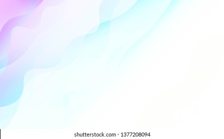 Wavy Background. Soft Color Gradient Background. For Greeting Card, Flyer, Invitation. Vector Illustration