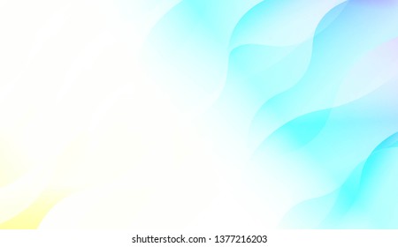 Wavy Background. Soft Color Gradient Background. For Greeting Card, Flyer, Invitation. Vector Illustration