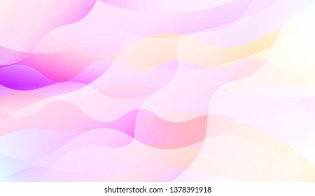Wavy Background. Soft Color Gradient Background. For Greeting Card, Flyer, Invitation. Vector Illustration
