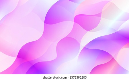 Wavy Background. Soft Color Gradient Background. For Greeting Card, Flyer, Invitation. Vector Illustration