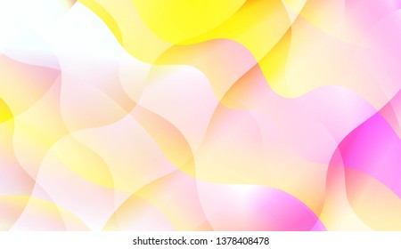 Wavy Background. Soft Color Gradient Background. For Greeting Card, Flyer, Invitation. Vector Illustration